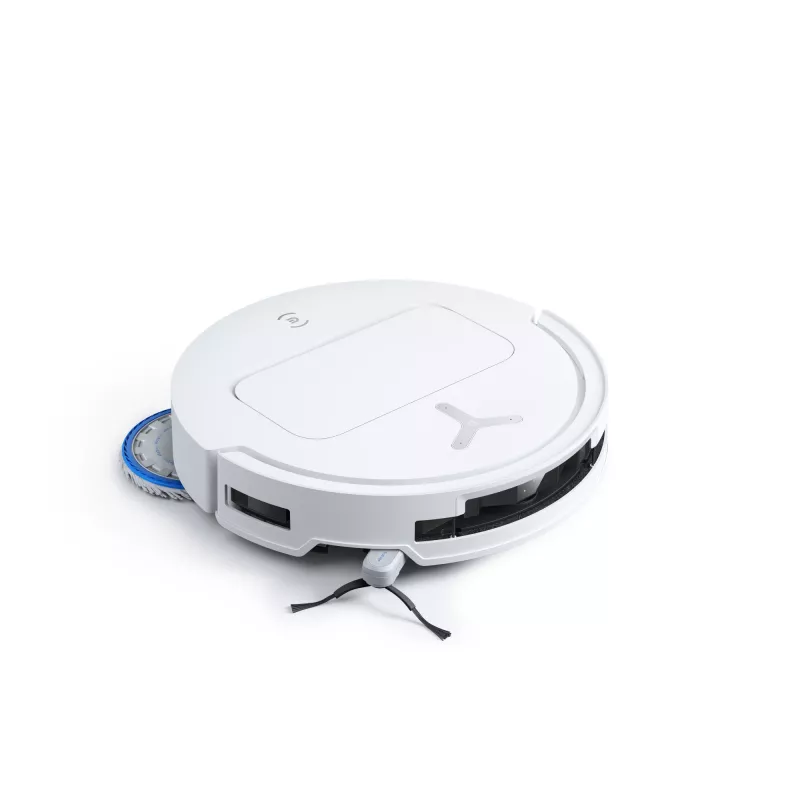 Robotas dulkių siurblys Ecovacs Deebot T50 Pro Omni — 185 min. veikimo laikas, 6400 mAh baterija, 3 L bazės dulkių talpa, D-ToF lidar navigacija, šlapias valymas, 9 mm įveikiama kliūtis