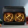 Philips 1000 serija NA150/00 gruzdintuvė Dviguba 7 L Laisvai pastatoma 2450 W Karšto oro gruzdintuvė Juoda