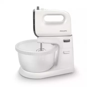 Philips 5000 serijos HR3745/00 rankinis maišytuvas su stovu ir dubeniu, 450 W, pilka/baltas