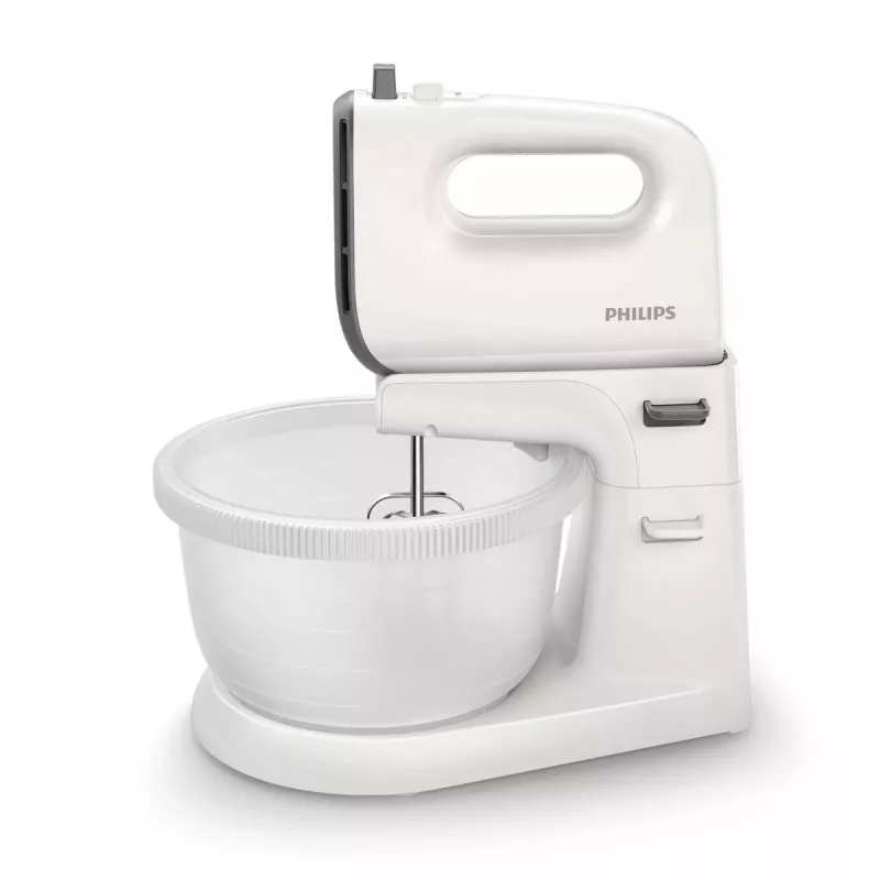 Philips 5000 serijos HR3745/00 rankinis maišytuvas su stovu ir dubeniu, 450 W, pilka/baltas