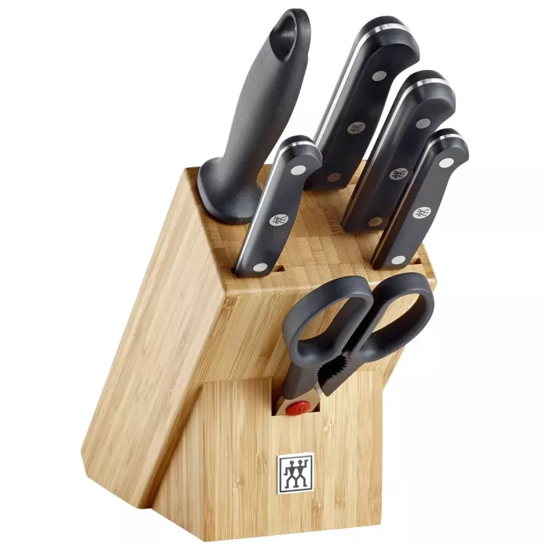 Peilių blokas su lizdais ZWILLING Gourmet, bambukas, medis