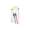 BASEUS pintas Cafule greito įkrovimo laidas - USB Type-A į Type-C 2A - 2m - raudonas (nailonas)