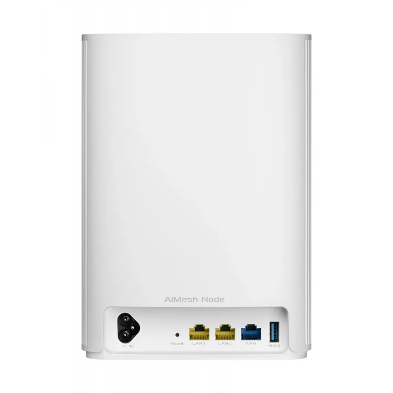 ASUS ZenWiFi AX Hybrid (XP4) (1-PK) Dviejų juostų (2,4 GHz / 5 GHz) Wi-Fi 6 (802.11ax) Baltas 2 Vidinė
