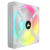 CORSAIR Qx RGB Series Icue Link Qx140 RGB White140mm Magnetic Dome RGB ventiliatoriaus plėtimo rinkinys
