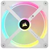 CORSAIR Qx RGB Series Icue Link Qx140 RGB White140mm Magnetic Dome RGB ventiliatoriaus plėtimo rinkinys