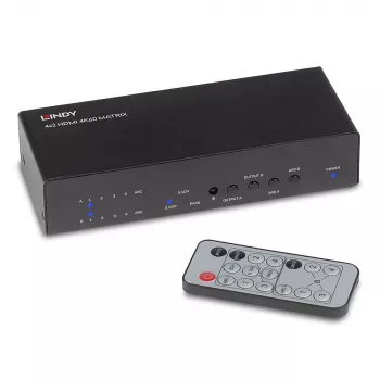 AV matricos perjungiklis Lindy 4x2 HDMI 4K60 Matrix