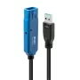 Lindy 8m USB 3.0 Active Extension Pro, 8 m, USB A, USB A, USB 3.2 Gen 1 (3.1 Gen 1), 5 Gbit/s, juoda
