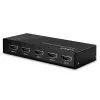 Lindy 5 prievadų HDMI 18G jungiklis, HDMI, metalas, juodas, 18 Gbit/s, RF, 4K Ultra HD