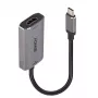 Lindy USB Type C į HDMI 8K60 keitiklis, 0,11 m, USB Type-C, HDMI, vyriška, moteriška, tiesus