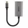 Lindy USB Type C į HDMI 8K60 keitiklis, 0,11 m, USB Type-C, HDMI, vyriška, moteriška, tiesus