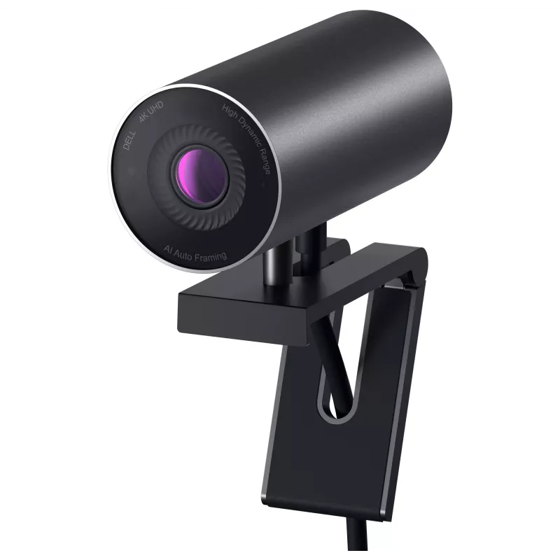 DELL UltraSharp Webcam, 8.3 MP, 3840 x 2160 pikselių, Full HD, 60 fps, 5x, USB