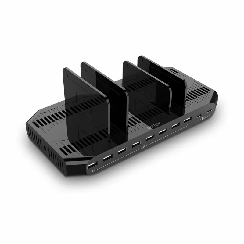 „Lindy“ 120 W USB įkrovimo stotelė su 10 prievadų