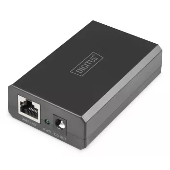 DIGITUS Gigabit Ethernet PoE skirstytuvas 802.3af/at/bt Išvestis: 12V/4.25A 24V/2.125A 51W