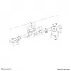 Neomounts FPMA-CB100Juoda dvigubas skersinis monitoriaus laikiklio adapteris 10-27 col.