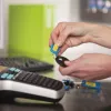 DYMO LabelManager 420P aukštos kokybės įkraunamas nešiojamasis etikečių spausdintuvas rinkinys | ABC klaviatūra su 4 D1 etikečių ritiniais ir nešiojimo dėklu