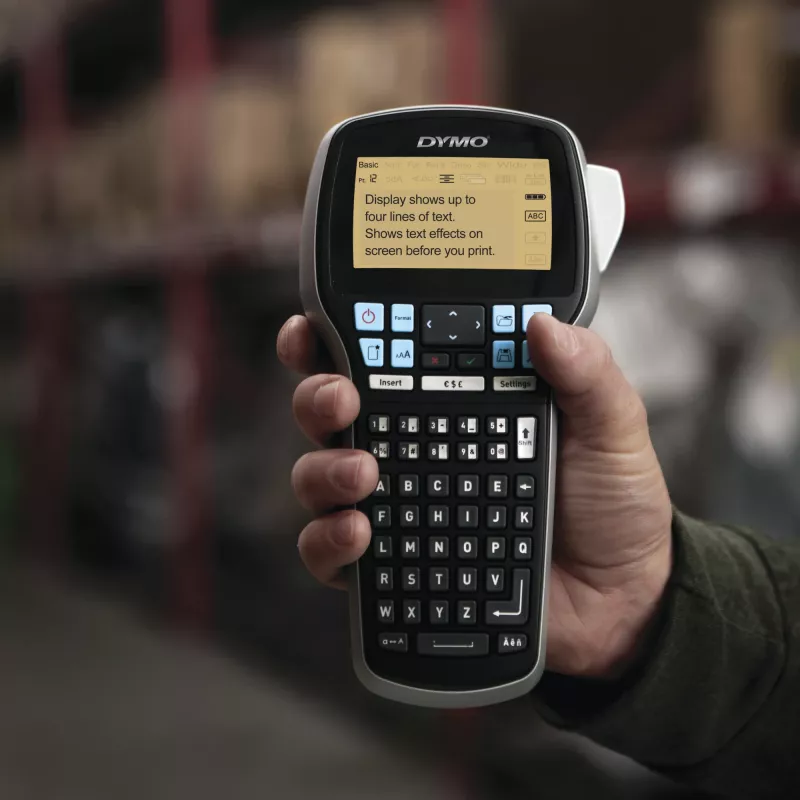 DYMO LabelManager 420P etikečių spausdintuvas | Didelio našumo įkraunamas nešiojamas etikečių spausdintuvas | Kompiuterio jungtis | Spausdinkite brūkšninius kodus, logotipus ir grafiką