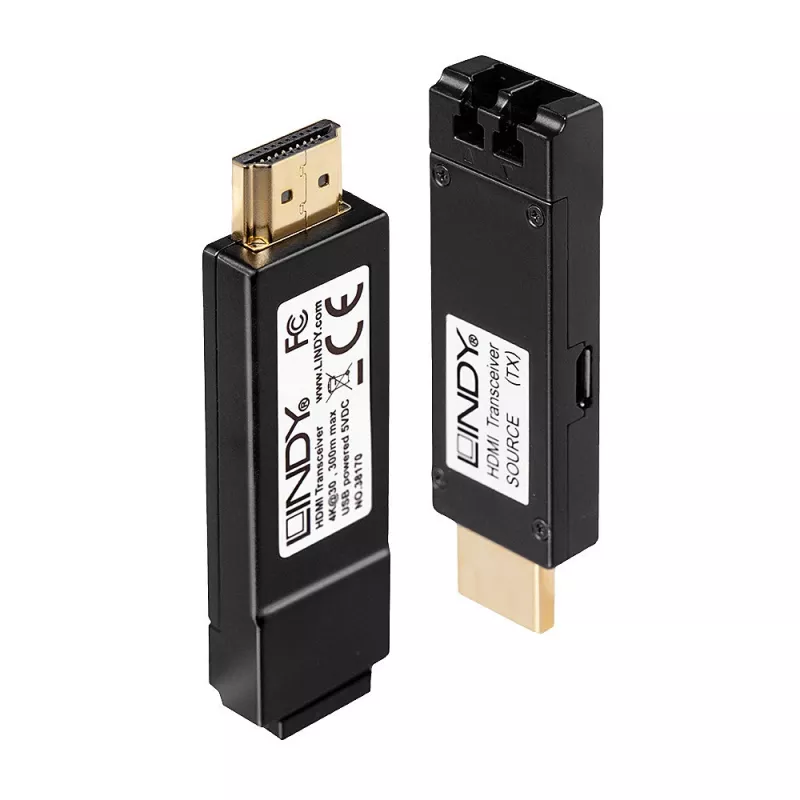 AV siųstuvas ir imtuvas Lindy 300m Fibre Optic HDMI 4K30 Extender