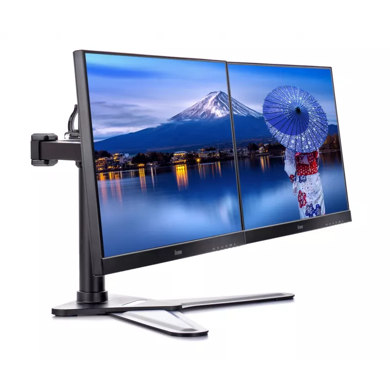 iiyama DS1002D-B1 monitoriaus laikiklis / stovas 76.2 cm (30 colių) stalui Juodas