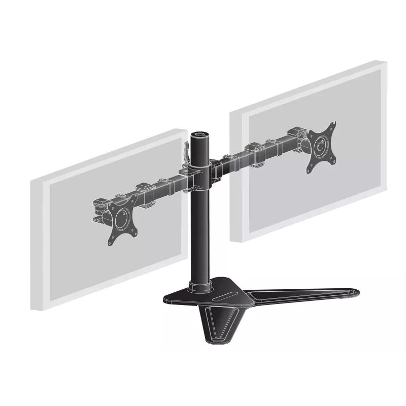 iiyama DS1002D-B1 monitoriaus laikiklis / stovas 76.2 cm (30 colių) stalui Juodas