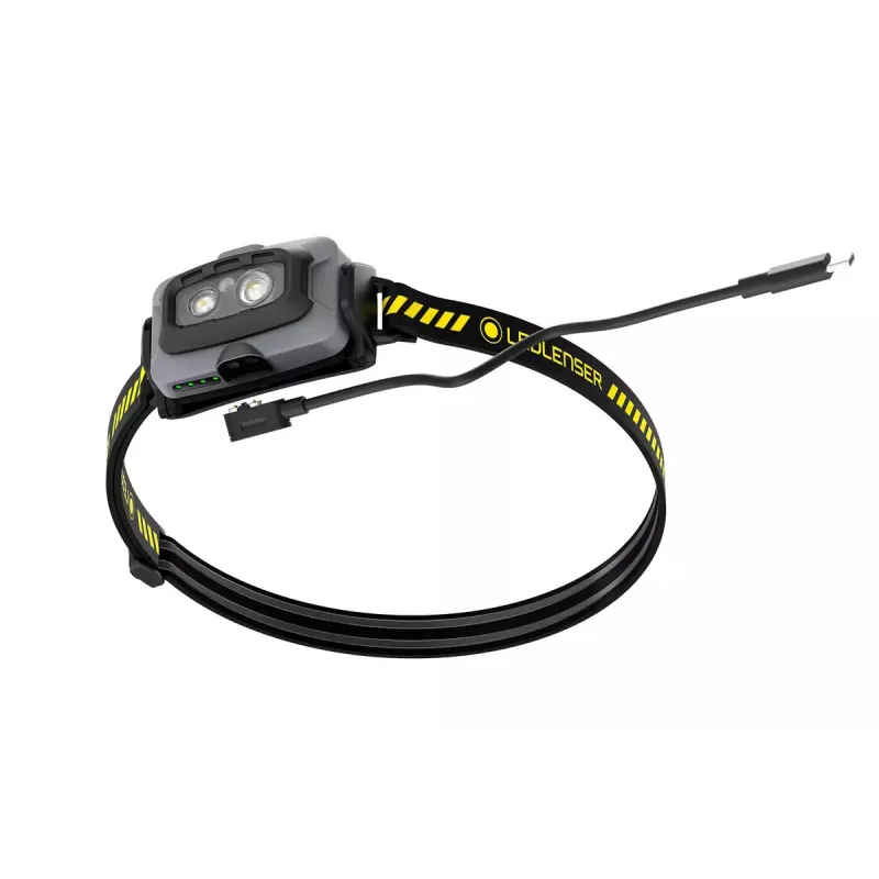 Ant galvos nešiojamas žibintuvėlis Ledlenser HF4R Work juodas IP68 LED 20 lm