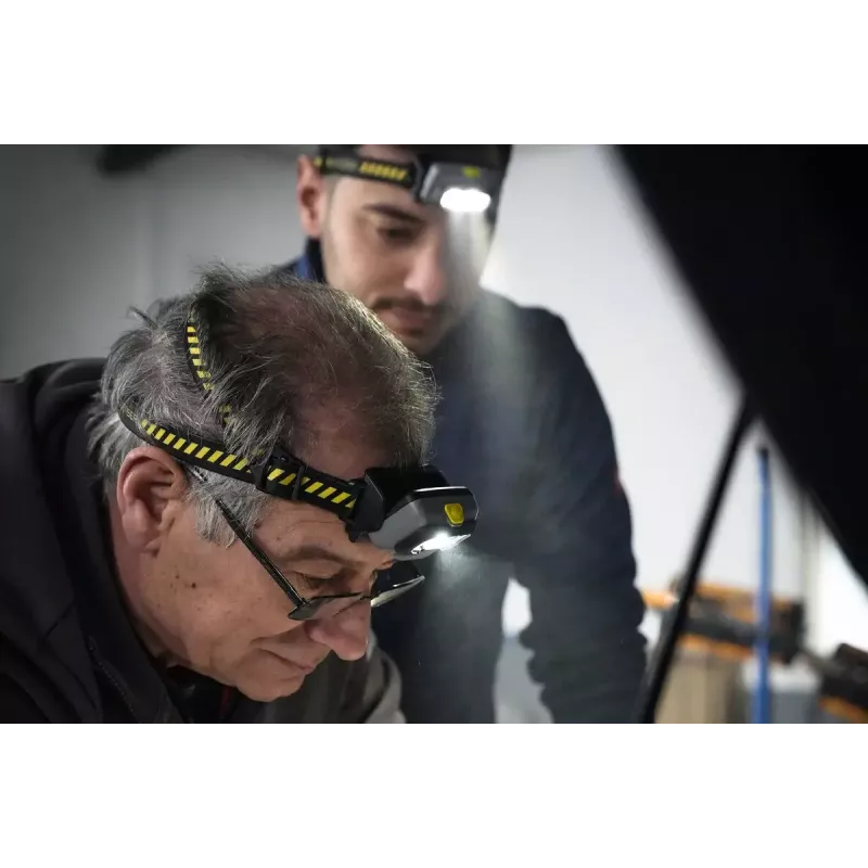 Ant galvos nešiojamas žibintuvėlis Ledlenser HF4R Work juodas IP68 LED 20 lm