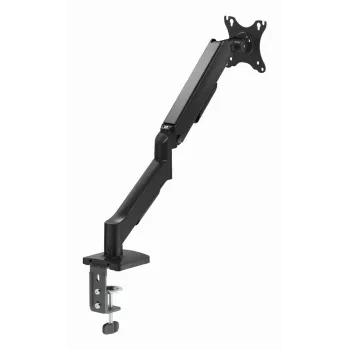 Gembird MA-DA1U-01 reguliuojamas stalo monitoriaus laikiklis su USB prievadais, 17-32 col. (iki 81,3 cm), maks. 9 kg, VESA 75x75/100x100, juodas