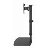 Monitoriaus stalo stovas GEMBIRD MS-D1ST-02 — reguliuojamo aukščio, pilno judesio 17–32 colių ekranams, maks. 8 kg, VESA 75x75–100x100, juodas