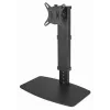 Monitoriaus stalo stovas GEMBIRD MS-D1ST-02 — reguliuojamo aukščio, pilno judesio 17–32 colių ekranams, maks. 8 kg, VESA 75x75–100x100, juodas