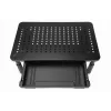 Monitoriaus stovas GEMBIRD MS-TABLE-D-01 — aukščio reguliuojamas darbastalio stovas su 1 stalčiumi, plieninis, 140 mm aukščio, skirtas 1 monitoriui, 20 kg talpos