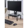 Monitoriaus stovas GEMBIRD MS-TABLE-D-01 — aukščio reguliuojamas darbastalio stovas su 1 stalčiumi, plieninis, 140 mm aukščio, skirtas 1 monitoriui, 20 kg talpos