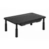 Monitoriaus stovas GEMBIRD MS-TABLE-D-01 — aukščio reguliuojamas darbastalio stovas su 1 stalčiumi, plieninis, 140 mm aukščio, skirtas 1 monitoriui, 20 kg talpos