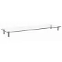 Monitoriaus stovas GEMBIRD MS-TABLE-GL-01, stiklinis, didelis, stalinis pakėlimo stovas ekranams, laisvai pastatomas, palaiko 2 ekranus, maks. apkrova 20 kg, 1000×260×93 mm
