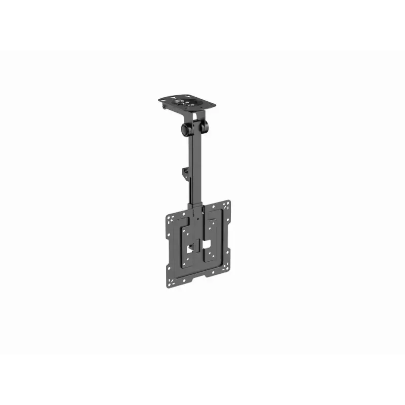 Lubinis TV laikiklis GEMBIRD CM-55ST-01 — visiškai judamas lubinis laikiklis 23–55 colių (75x75–400x400 VESA), maks. 20 kg, juodas