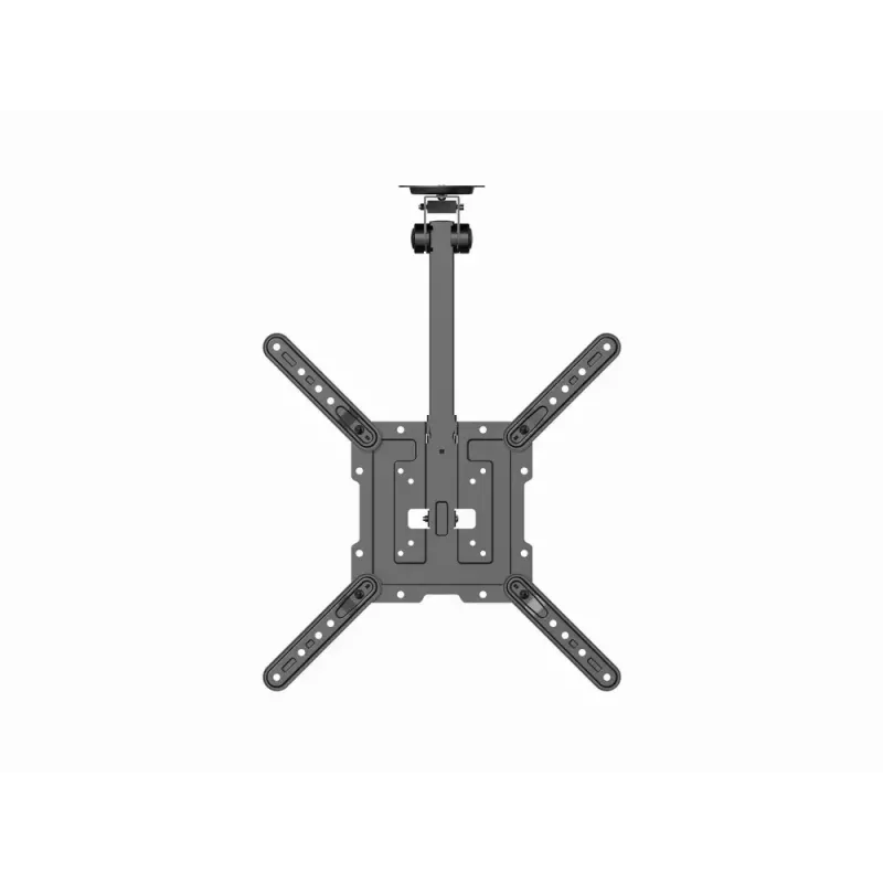 Lubinis TV laikiklis GEMBIRD CM-55ST-01 — visiškai judamas lubinis laikiklis 23–55 colių (75x75–400x400 VESA), maks. 20 kg, juodas