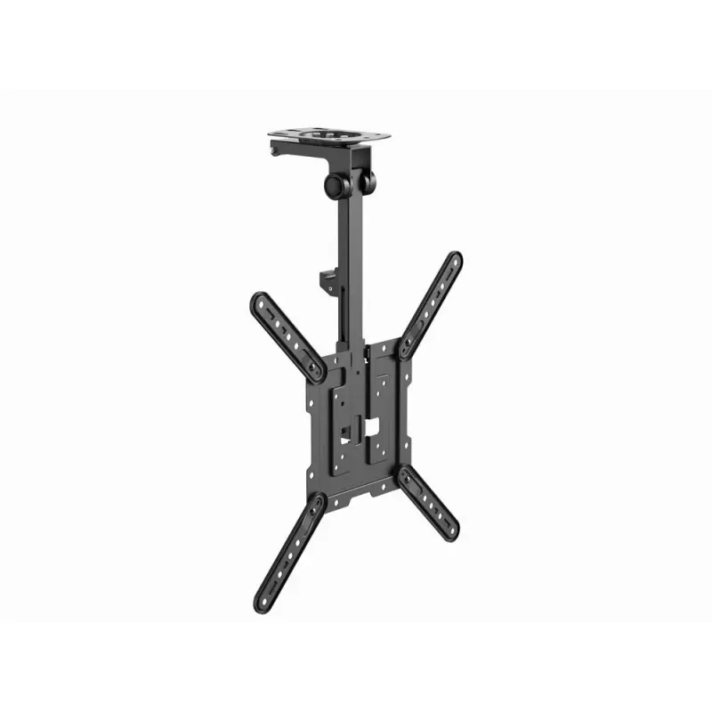 Lubinis TV laikiklis GEMBIRD CM-55ST-01 — visiškai judamas lubinis laikiklis 23–55 colių (75x75–400x400 VESA), maks. 20 kg, juodas