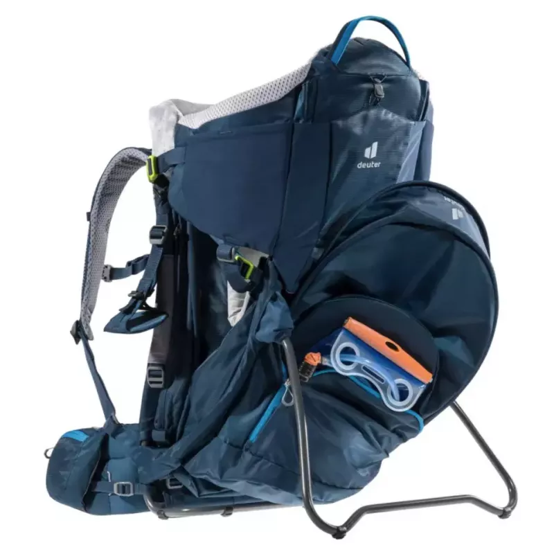 Nešiojimo kuprinė kūdikiui DEUTER Kid Comfort poliamido mėlyna, maks. apkrova 22 kg, svoris 3,23 kg, matmenys 72×43×34 cm
