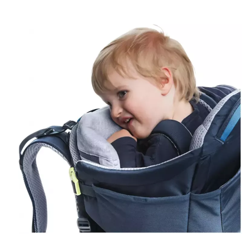 Nešiojimo kuprinė kūdikiui DEUTER Kid Comfort poliamido mėlyna, maks. apkrova 22 kg, svoris 3,23 kg, matmenys 72×43×34 cm