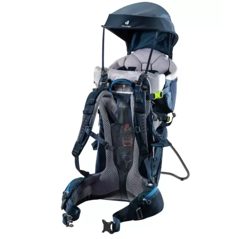 Nešiojimo kuprinė kūdikiui DEUTER Kid Comfort poliamido mėlyna, maks. apkrova 22 kg, svoris 3,23 kg, matmenys 72×43×34 cm