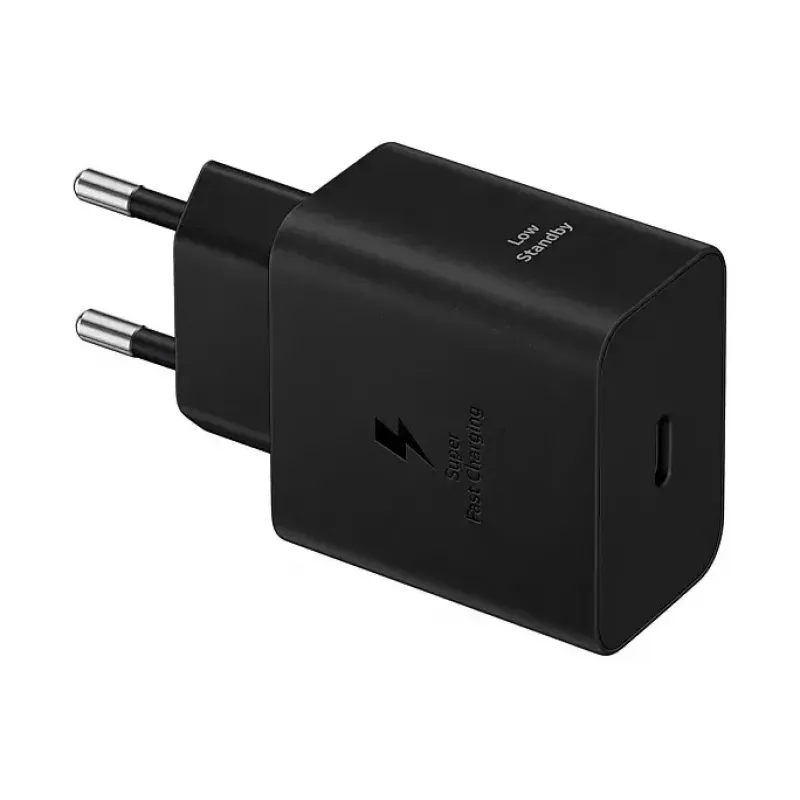 Sieninis įkroviklis Samsung EP-T4511 45W USB‑C PD 3.0, 100–240 V, juodas, išmaniajam telefonui ir planšetei