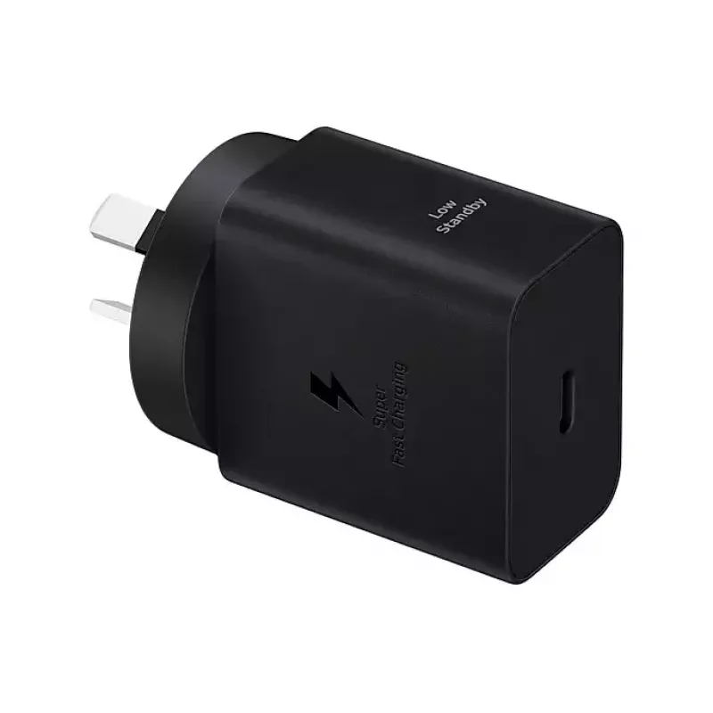 Sieninis įkroviklis Samsung EP-T4511 45W USB‑C PD 3.0, 100–240 V, juodas, išmaniajam telefonui ir planšetei