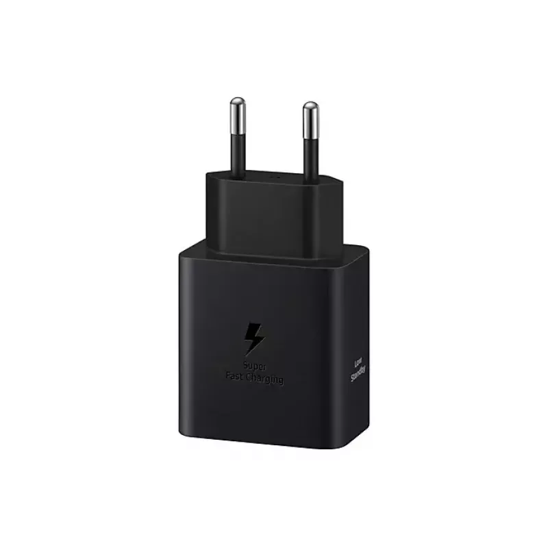 Sieninis įkroviklis Samsung EP-T4511 45W USB‑C PD 3.0, 100–240 V, juodas, išmaniajam telefonui ir planšetei