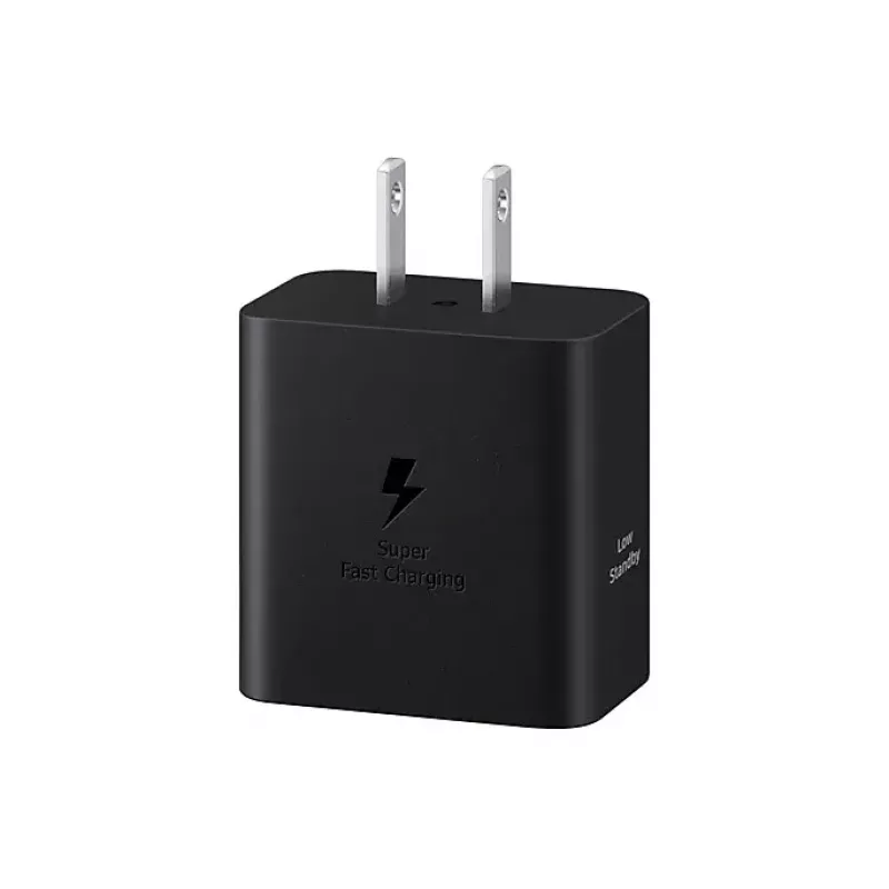 Sieninis įkroviklis Samsung EP-T4511 45W USB‑C PD 3.0, 100–240 V, juodas, išmaniajam telefonui ir planšetei