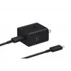 Sieninis įkroviklis Samsung EP-T4511 45W USB‑C PD 3.0, 100–240 V, juodas, išmaniajam telefonui ir planšetei