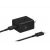 Sieninis įkroviklis Samsung EP-T4511 45W USB‑C PD 3.0, 100–240 V, juodas, išmaniajam telefonui ir planšetei