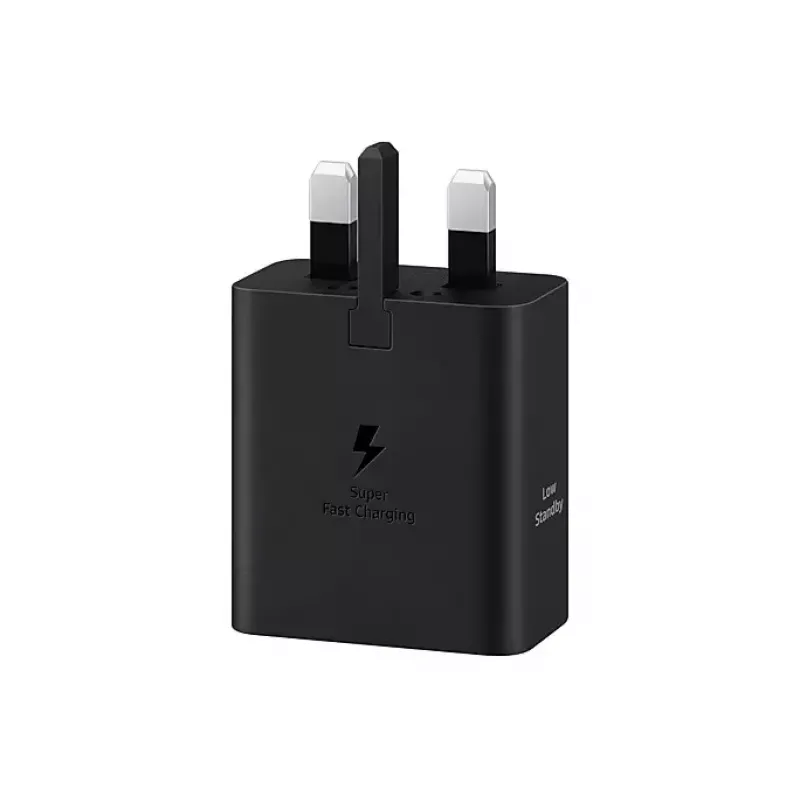 Sieninis įkroviklis Samsung EP-T4511 45W USB‑C PD 3.0, 100–240 V, juodas, išmaniajam telefonui ir planšetei