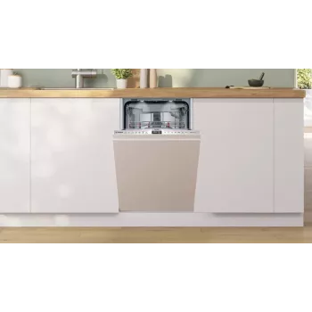 Įmontuojamas indaplovė Bosch Serie 6 SPV6EMX09E, siaura 45 cm, 10 komplektų, 6 programos, 44 dB, energijos klasė B