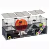 Graužikų narvas FERPLAST Multipla didelis žiurkėnams 107,5×37,5×42 cm, metalinis, juodas