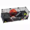 Graužikų narvas FERPLAST Multipla didelis žiurkėnams 107,5×37,5×42 cm, metalinis, juodas