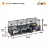 Graužikų narvas FERPLAST Multipla didelis žiurkėnams 107,5×37,5×42 cm, metalinis, juodas
