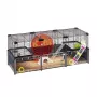 Graužikų narvas FERPLAST Multipla didelis žiurkėnams 107,5×37,5×42 cm, metalinis, juodas